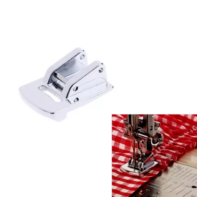 Sliver Rolled Hem Curling Sewing Presser Foot For Sewing Machine Singer Janome+