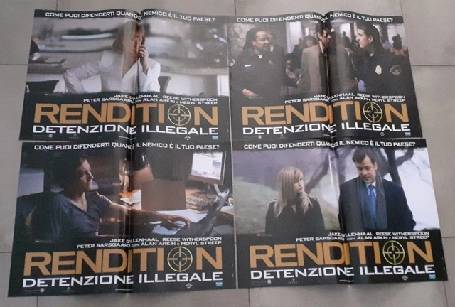 4 FOTOBUSTE RENDITION DETENZIONE ILLEGALE gyllenhaal witherspoon