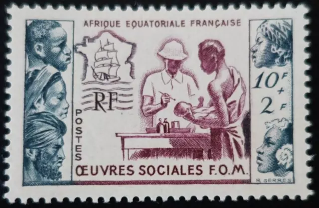 Afrika Äquatorial- Französisch Aef N° 227 neuer Stempel MH