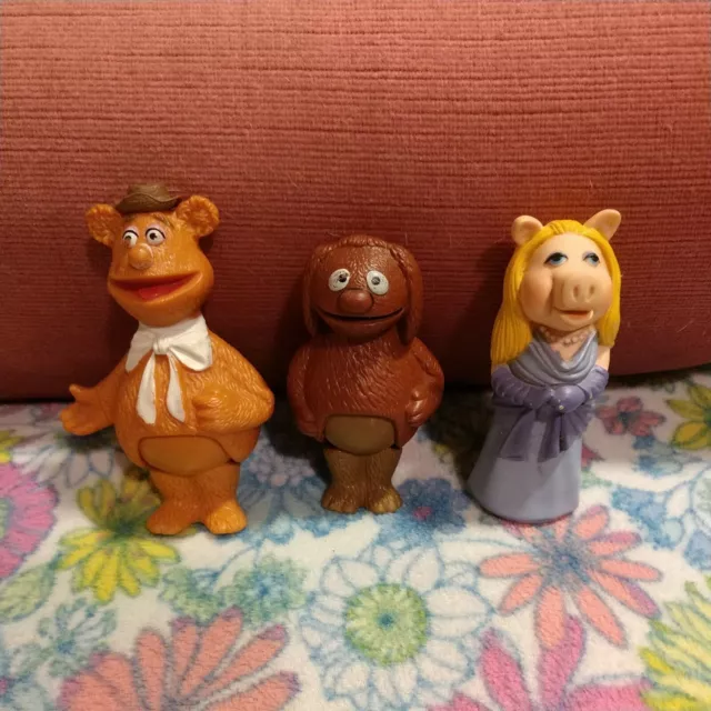 Jim Henson Vintage Lot, 3 Muppets, Henson Assoc.1976-1978,Fozzie,Rolf,Miss Piggy