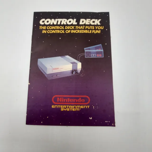 NES Control Deck 1988 NES Nintendo Console Booklet Instruction Manual O Vintage
