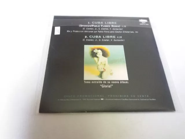 Gloria Estefan "Cuba Libre" Cd Single 2 Tracks 2
