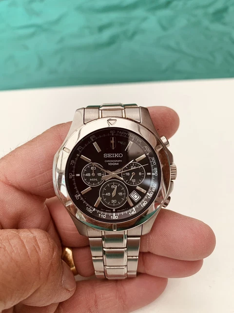 Seiko chronograph deals 100m 6t63