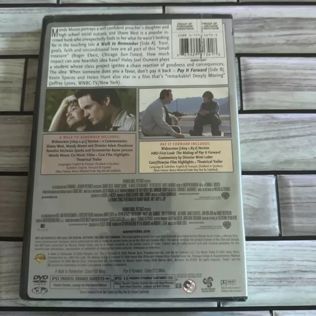 A Walk to Remember/Pay It Forward (DVD, 2008) 2