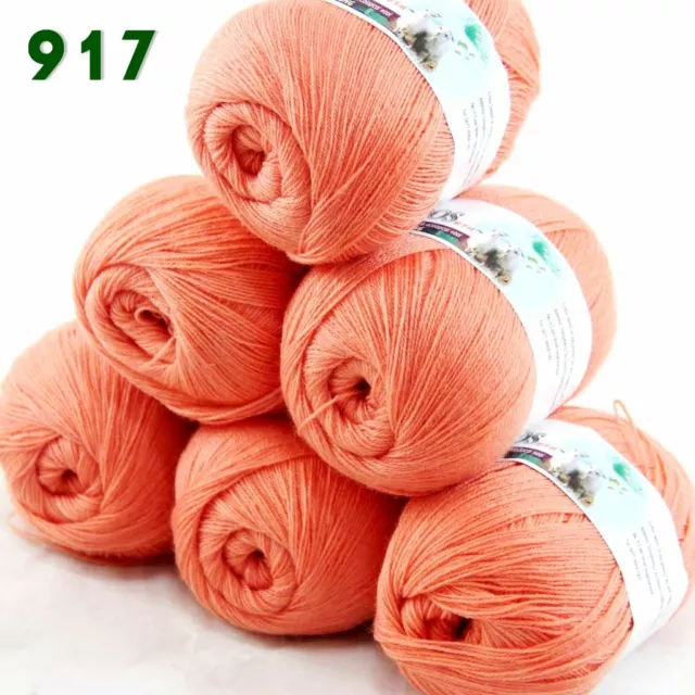 Sale 9 Skein x50gr LACE Soft Crochet Acrylic Wool Cashmere hand knitting  Yarn 11