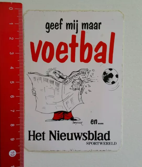 Aufkleber/Sticker: voetbal - Het Nieuwsblad (13051692)