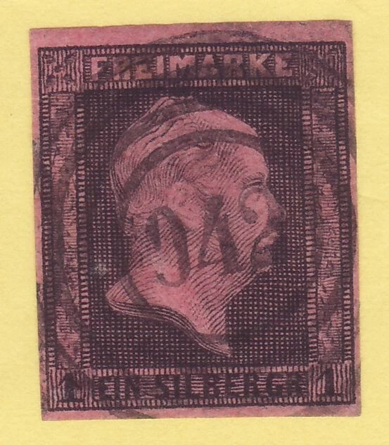 ## AD Preussen MiNr 2 b , Stempel 942 METTKAU , ideal , tief BPP - GEPRÜFT ##
