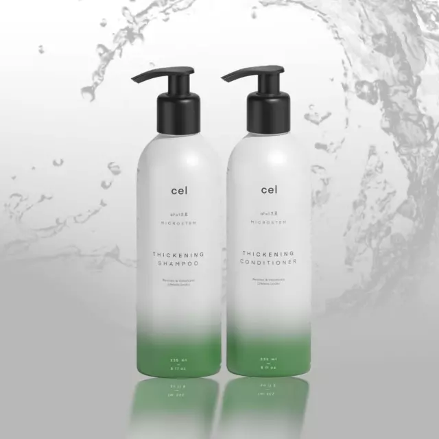 Cel Microstem Natural Hair Shampoo & Conditioner Set Sulphate Paraben Free 235ml 3