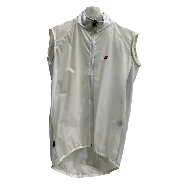 Gilet Cyclisme Coupe-vent Fluo Orange Taille S - PRO'line Gravel Route, Fabriqué En Italie