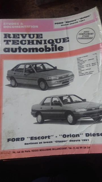 RTA - Revue Technique Automobile ford escort
