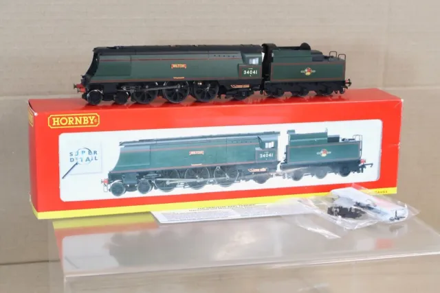 Hornby R2218 Br 4-6-2 Ouest Pays Classe Locomotive 34041 Wilton Emballé 2oj