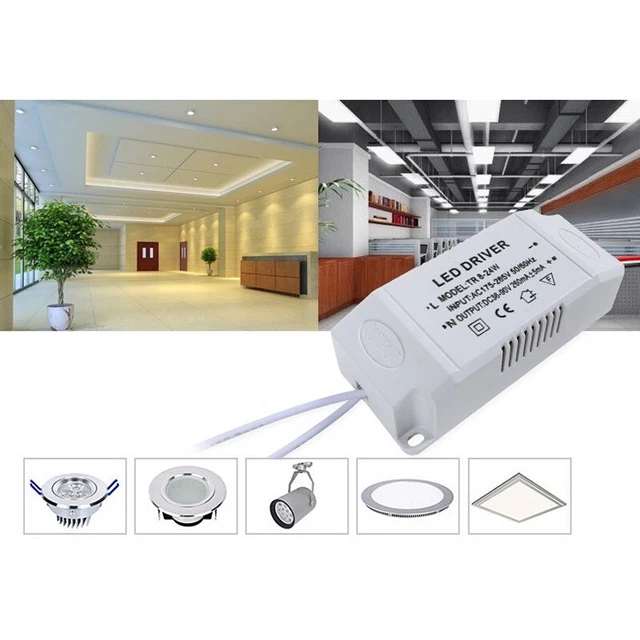 Transformador de fuente de alimentación controlador LED de 12 W/36 W 240 V DC12V/24 V corriente constante