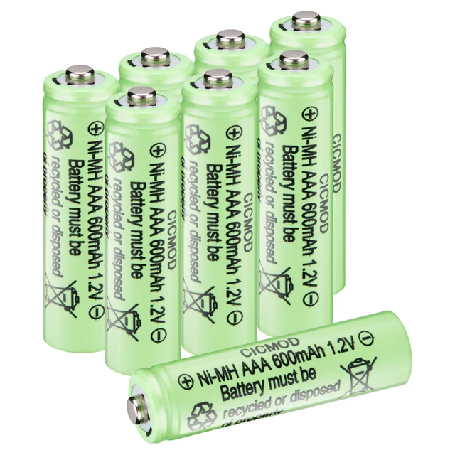 4/8/12/20/24x AA AAA Rechargeable Batteries 1.2V 600mAh 1200mAh NiMH Battery UK