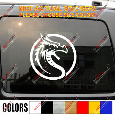 Chinese Dragon East Asian Dragon Decal Sticker Car Vinyl pick size color round