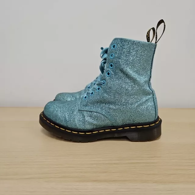 DR MARTENS 1460 Pascal Rainbow Blue Glitter Rare Ankle Sparkly Boots Uk 3 Eu 36 89.97 PicClick UK