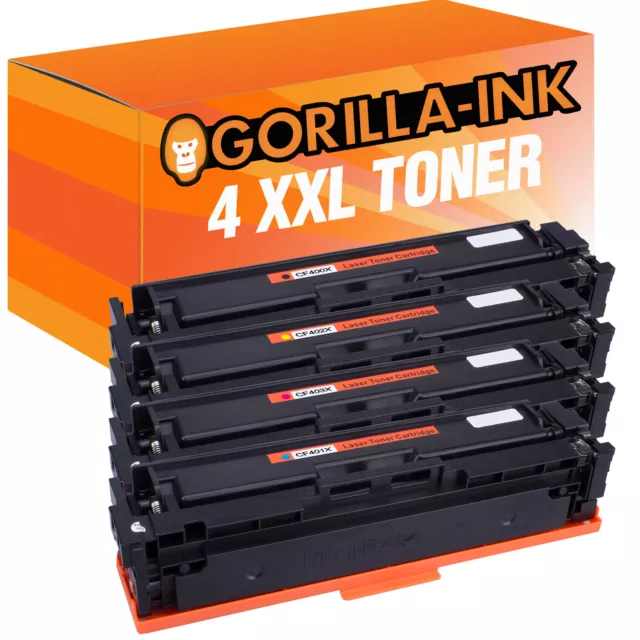 Laser Toner Kartuschen Toner Patronen 4er Set für HP CF400X CF401X CF402X CF403X