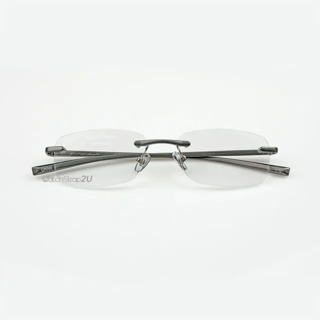 Metal Material Frameless Resin Reading Glasses +1.00~+3.5 Strength