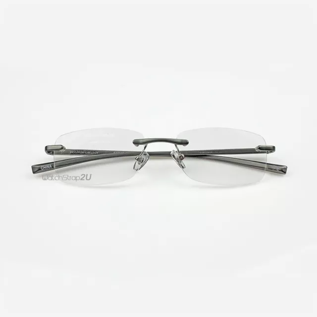 Metal Material Frameless Resin Reading Glasses +1.00~+3.5 Strength
