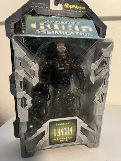 Star Trek Borg Assimilation KLINGON figure 1 of 3 Art Asylum 2002 Diamond Select