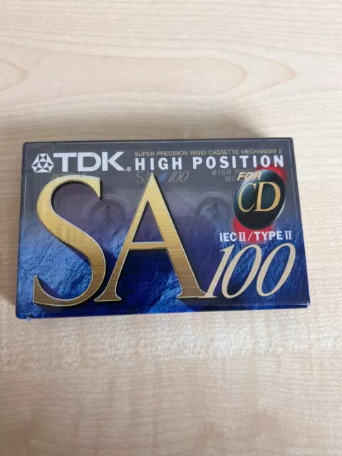 MC TDK SA 100 II Hignh Position KASSETTE AUDIOKASSETTEN LEERKASSETTE MC OVP  Neu