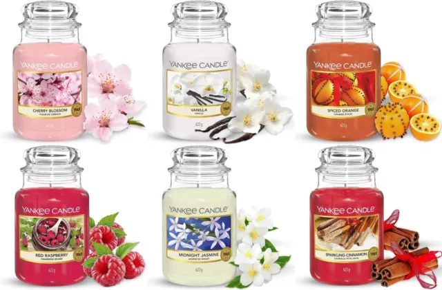 Yankee Candle Scented Large Jar - 150hours - Assorted Scents - 25 to choose