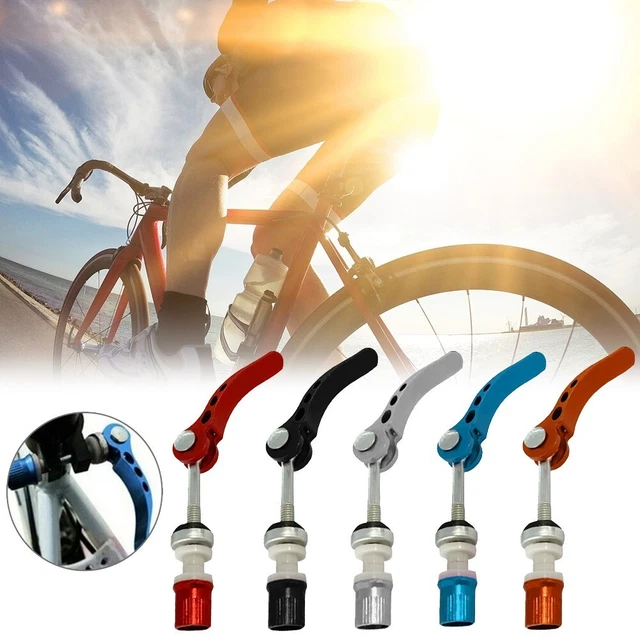 Set Spiedini A Sgancio Rapido Per Sella MTB – Finitura Nero Lucido, Universale, Per Mountain Bike