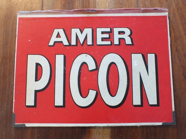 PICON BIERE PLAQUE tôle publicitaire ancienne collection Bistrot