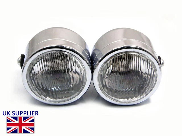 Phare Moto Alchemy Parts Streetfighter - Bleu 12V 35W | Phare Custom Pour Supermoto