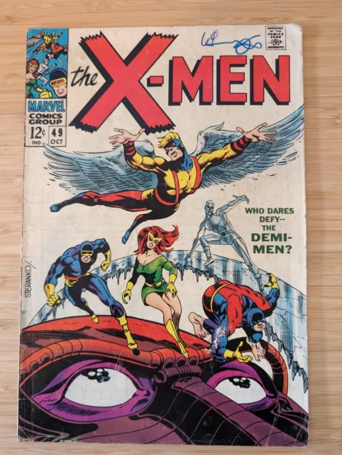 X-men #49 1968 KEY 1st app. Lorna Dane (Polaris); Origin of Beast; Steranko; VG