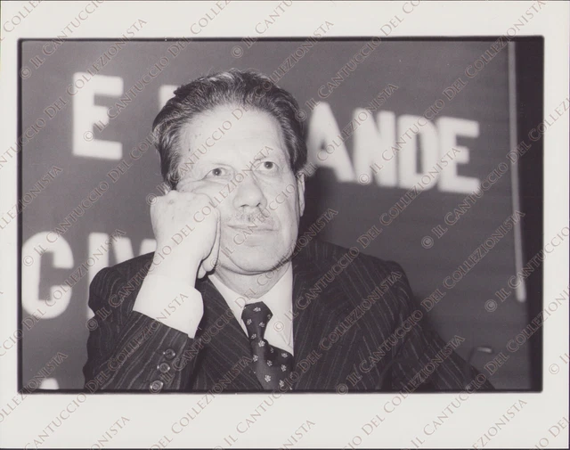 1981 Flaminio Piccoli politico segretario Democrazia Cristiana DC Foto Di Vita