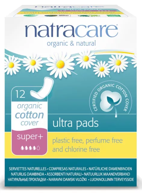 Natracare Natural Ultra Pads Super Plus x 12-8 Pack