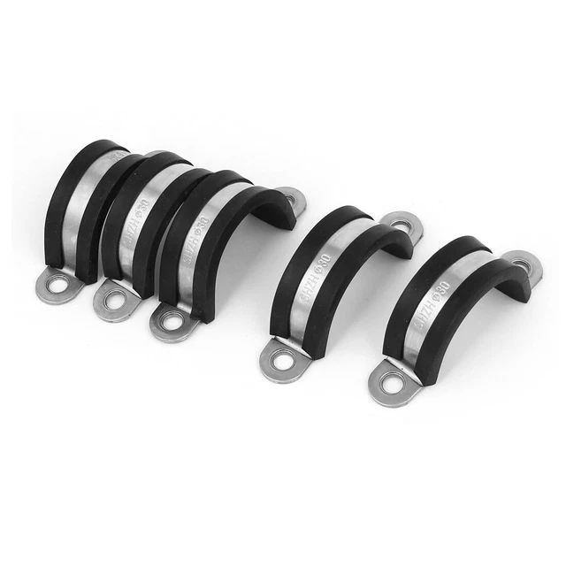 30mm En Caoutchouc Epdm Bordée U Câble Flexible Clip Fil Colliers 5Pcs