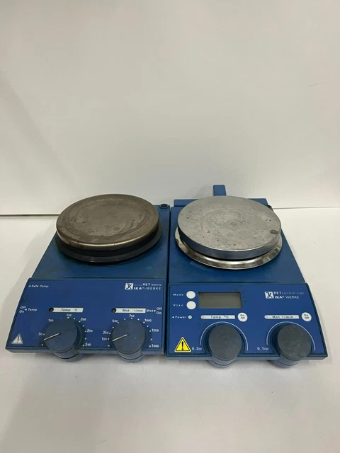 IKA Basic Hot Plate Stirrer - Lot of 2 - PARTS UNIT IKA Basic Hot Plate Stirrer - Lot of 2 - PARTS UNIT