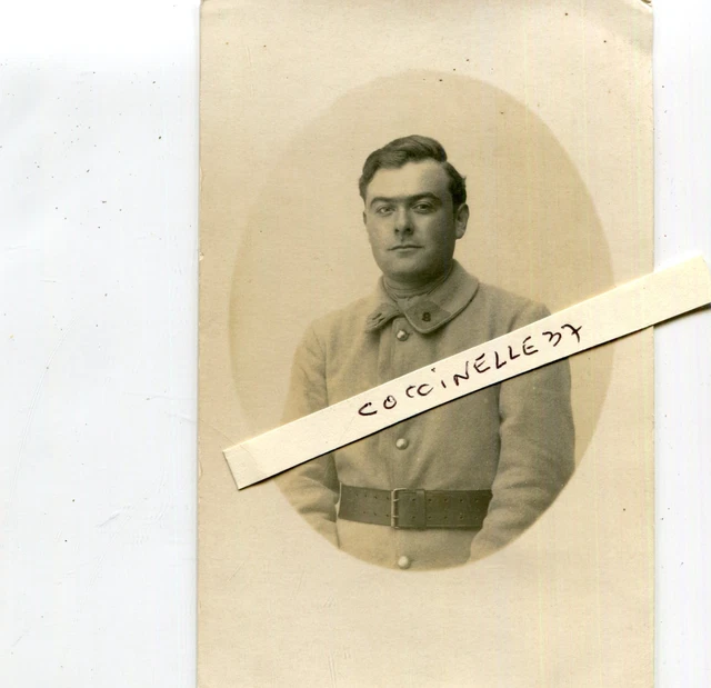 cpa Militaria France Carte Photo MILITAIRES SOLDATS du 8 ème