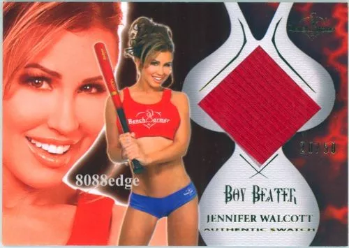 2010 Benchwarmer Vault Boy Beater: Jennifer Walcott #20/50 Swatch Playboy