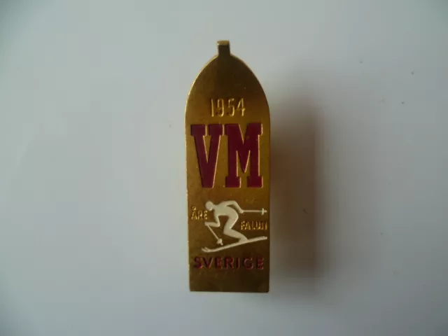 Insigne de Ski "VM ARE FALUN SVERIGE 1954"