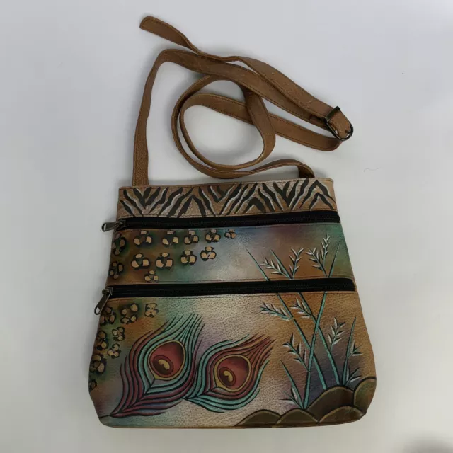 Anuschka hand painted crossbody bag