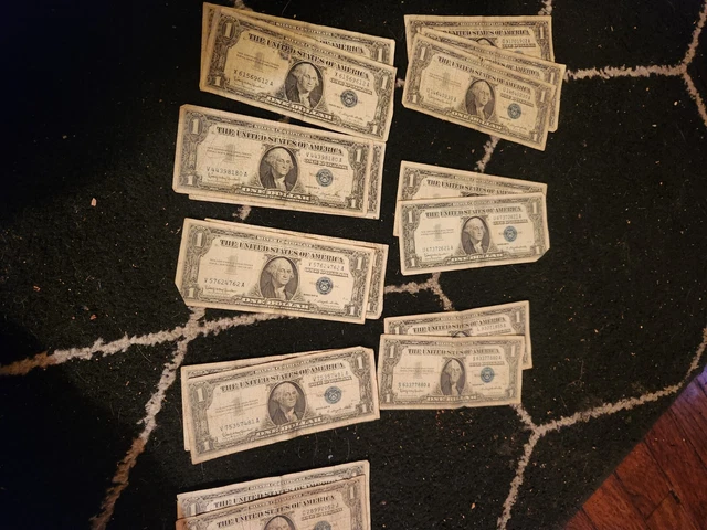 One Dollar 1957B Silver Certificates