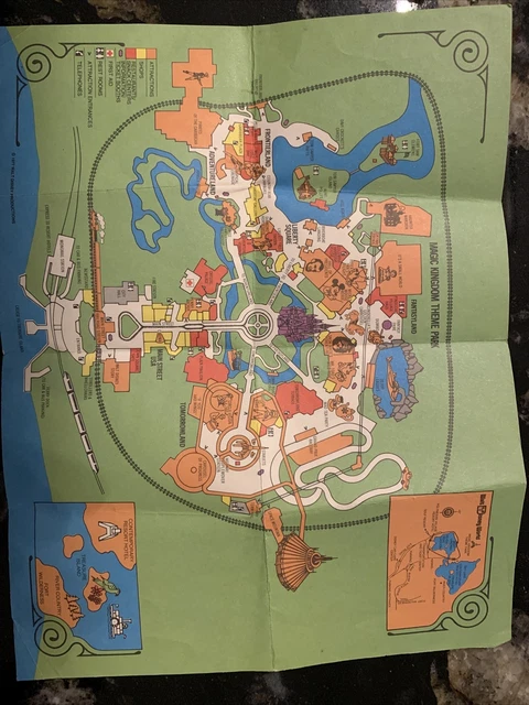 2023 DISNEY MAGIC Kingdom Theme - 1977 Magic Kingdom Theme Park Map Walt Disney.webp