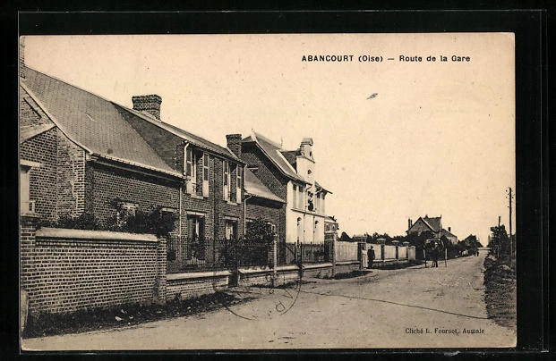 CPA Abancourt, Route de la Gare