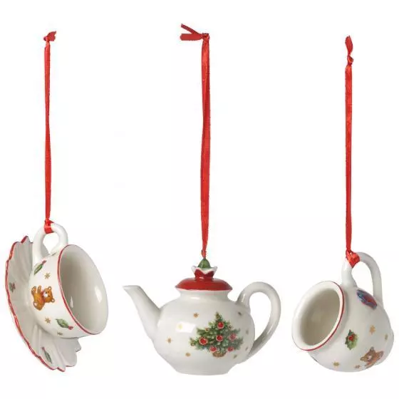 Villeroy & Boch TOY'S DELIGHT Decoration Ornaments Coffeeset s/3 #6668