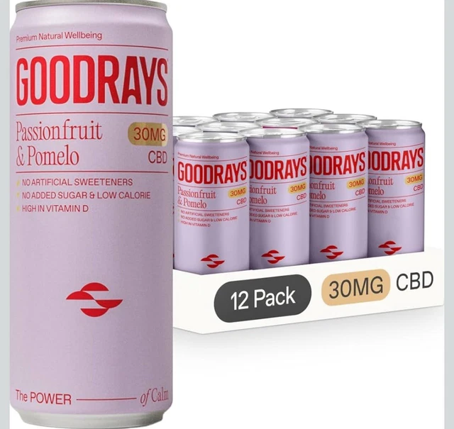 GOODRAYS - 30MG Drink With Natural Flavours 250ml Low Calorie ,Vegan £7 ...