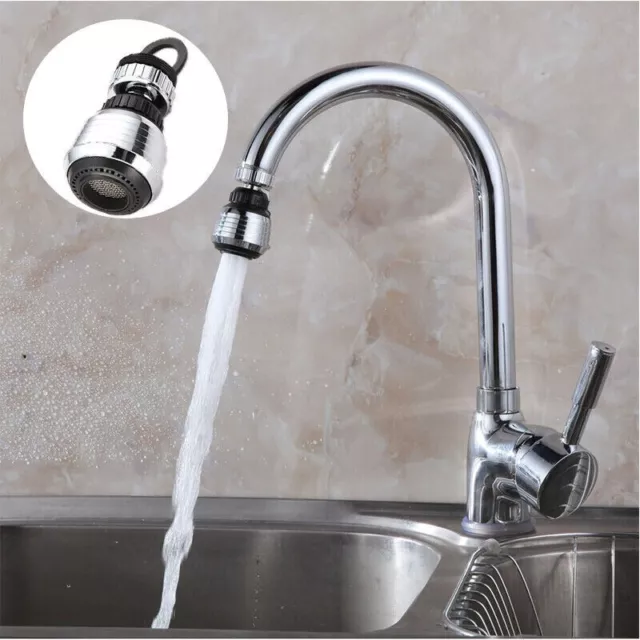 Adaptador Giratorio De Grifo Fregadero Cocina Ducha Baño FILTRO Ahorro De Agua 2