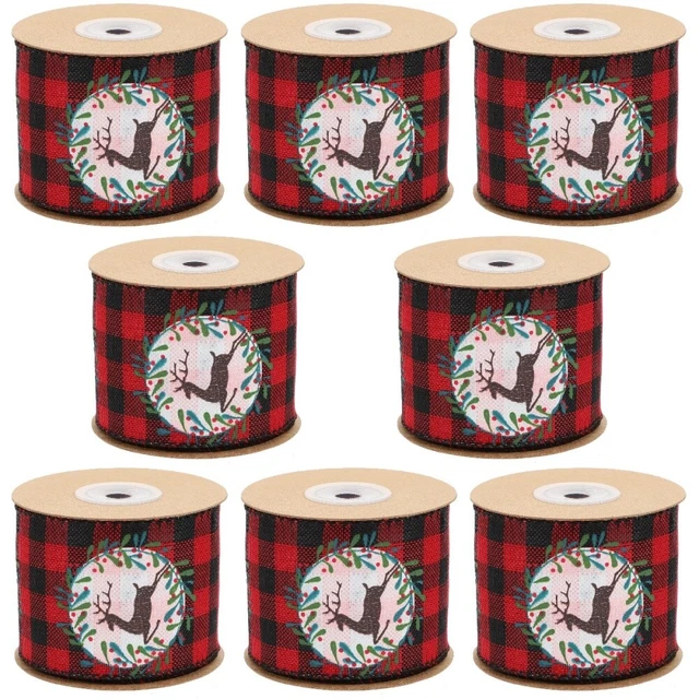 8 rollen von Weihnachten Handwerk Liefert Schneemann Sackleinen Band