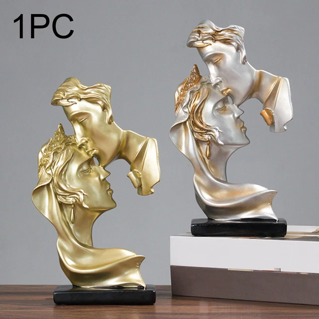 Kiss Figurine Living Room For Lover Resin Couples Ornament Home Decor Craft Gift