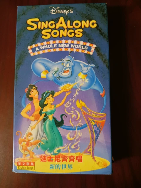 DISNEYS SING ALONG Songs Aladdin VHS A Whole New World Vol 11 ASIAN