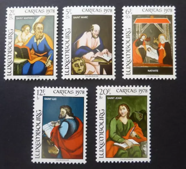 Luxembourg 1978 Behind Glass Paintings (MNH) National Welfare Fund