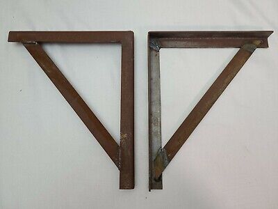 12"x10" Hand Crafted Steel 1/4" Thick Shelf Bracket Counter Top Support (2) pc.