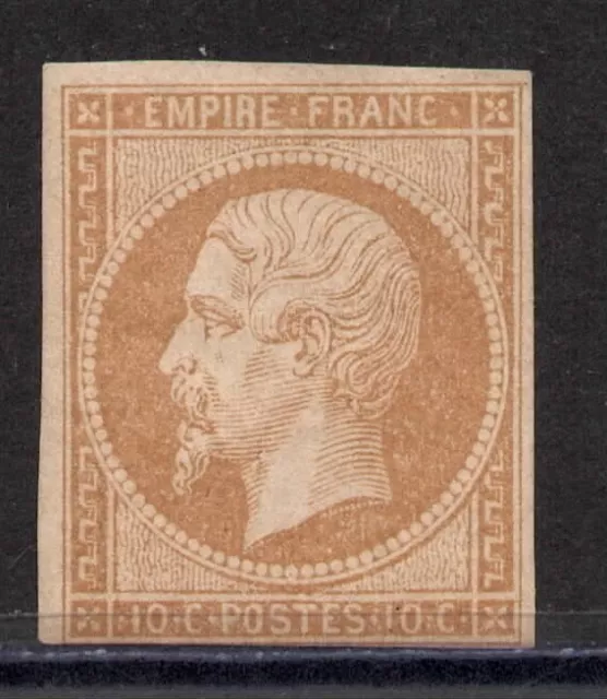 Timbre France, "Classique" Napoleon III, N° 13A N* signé et certificat Calves