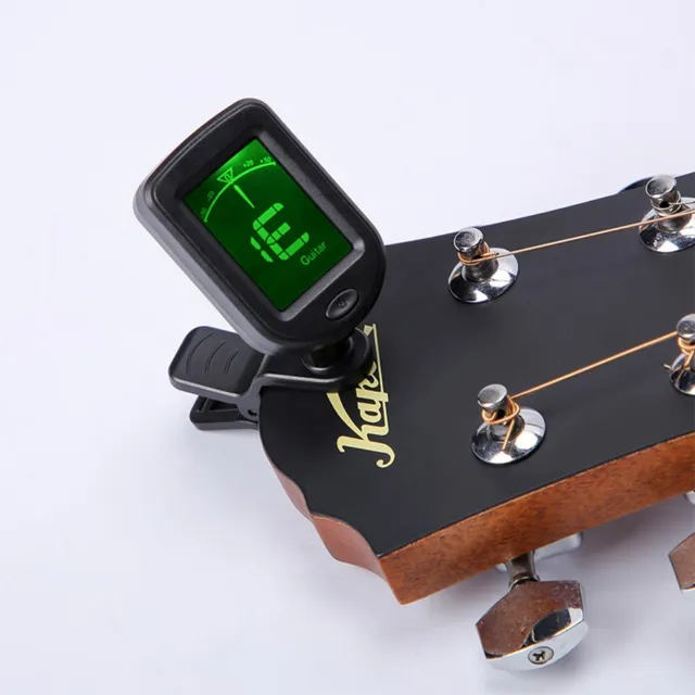 Battery Powered LCD Digital Electric Guitar Tuner for Bass Ukulele Violin